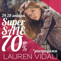 SUPER SALE до 70% в Lauren Vidal!